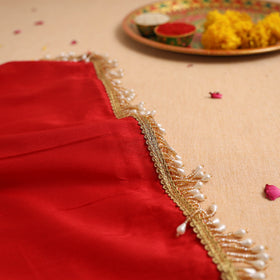 Handcrafted Lace Bead Work Pooja Thali Cover 25