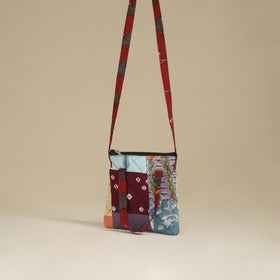 Handmade Quilted Patchwork Sling Bag 31