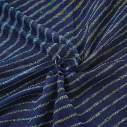 Blue - Leheriya Tie-Dye Kota Doria Cotton Fabric 80