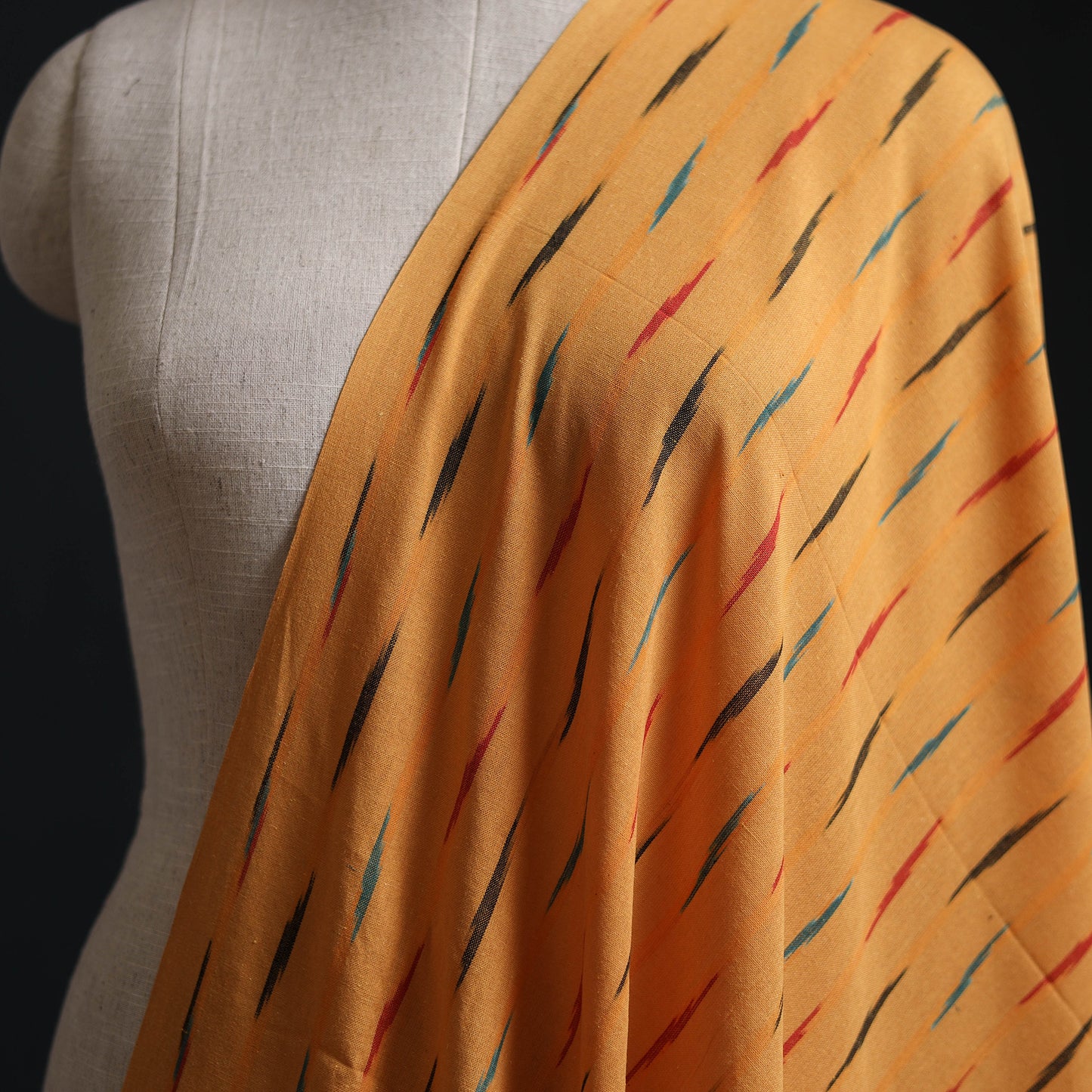 Pochampally Ikat Weave Cotton Fabric 08