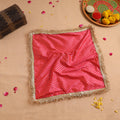 Handcrafted Lace Sequin Work Pooja Thali Cover 28