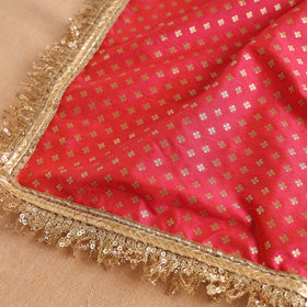 Handcrafted Lace Sequin Work Pooja Thali Cover 28