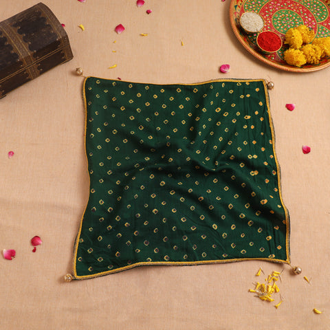 Handcrafted Lace Work Pooja Thali Cover 35