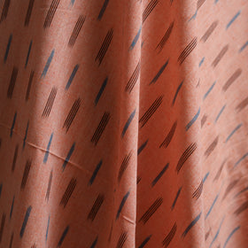 Peach - Pochampally Ikat Weave Cotton Fabric 11