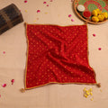 Handcrafted Lace Gota Work Pooja Thali Cover 37
