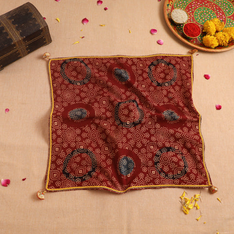 Handcrafted Lace Work Pooja Thali Cover 42