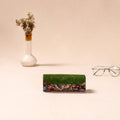 Embossed Leather Flap Kalamkari Spectacle Case by Asalkaar 16