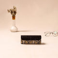 Embossed Leather Flap Kalamkari Spectacle Case by Asalkaar 17