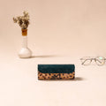 Embossed Leather Flap Kalamkari Spectacle Case by Asalkaar 18