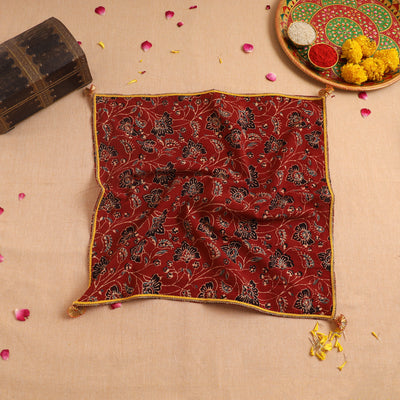 Handcrafted Lace Work Pooja Thali Cover 44