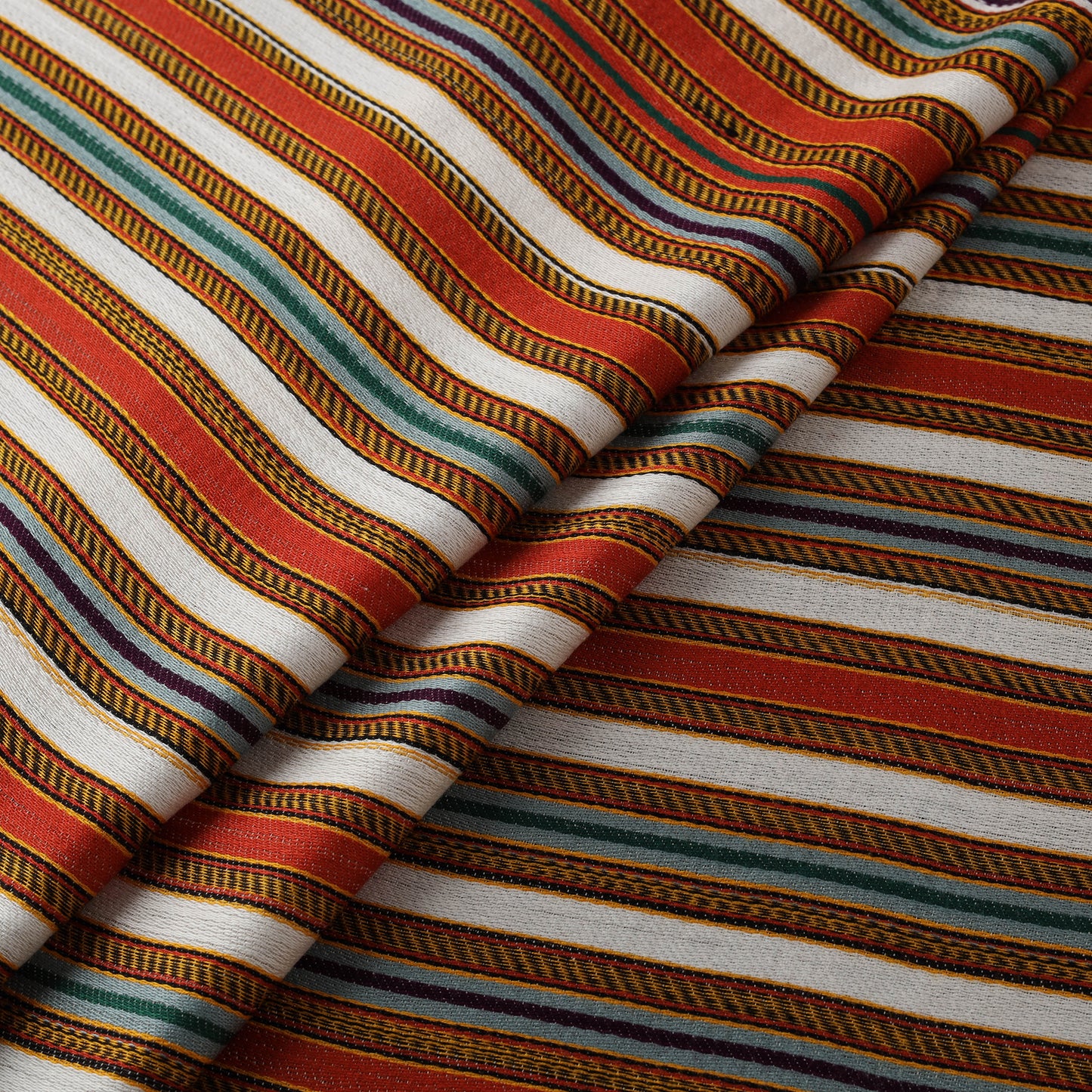 Pure Handloom Silk Cotton Mashru Fabric (Width - 22 in) 05