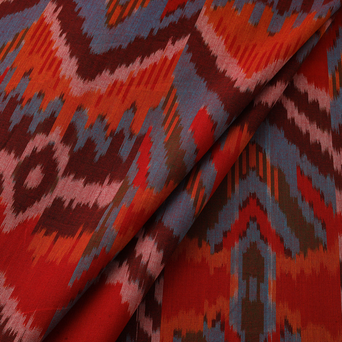 Pochampally Central Asian Ikat Pure Cotton Fabric 02