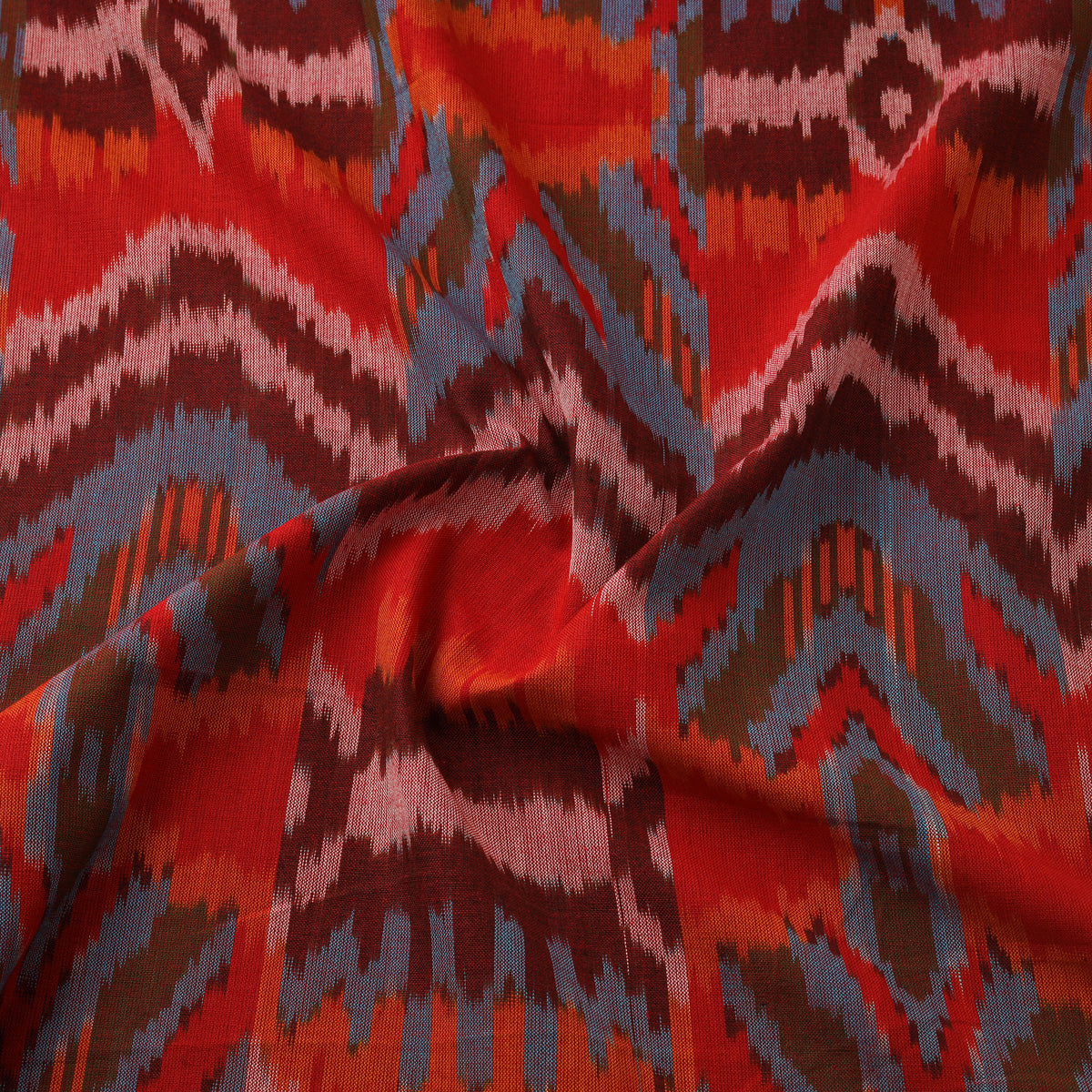Pochampally Central Asian Ikat Pure Cotton Fabric 02