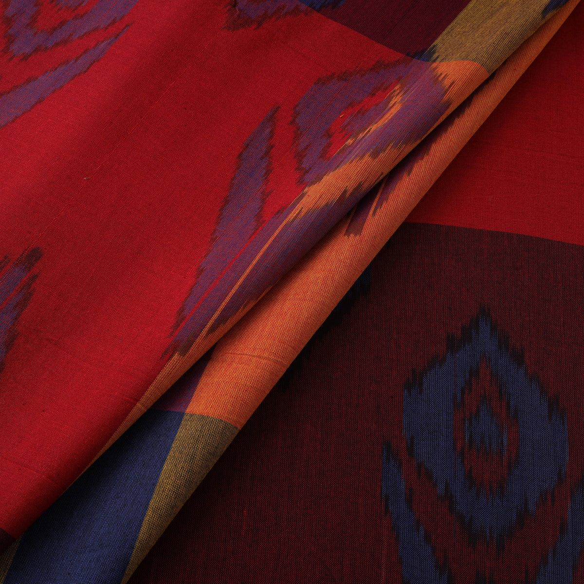 Pochampally Central Asian Ikat Pure Cotton Fabric 03