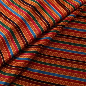 Pure Handloom Silk Cotton Mashru Fabric (Width - 22 in) 04