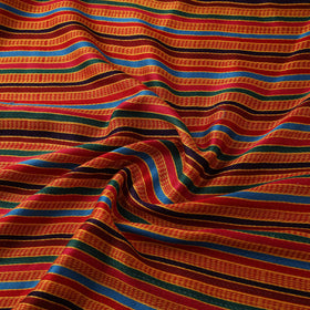 Pure Handloom Silk Cotton Mashru Fabric (Width - 22 in) 04
