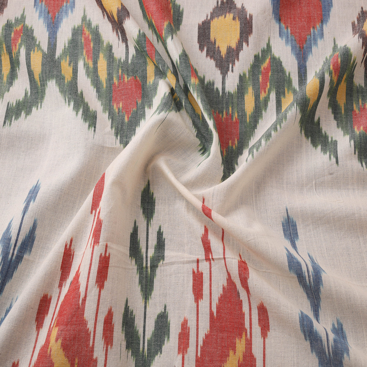 Pochampally Central Asian Ikat Pure Cotton Fabric 05