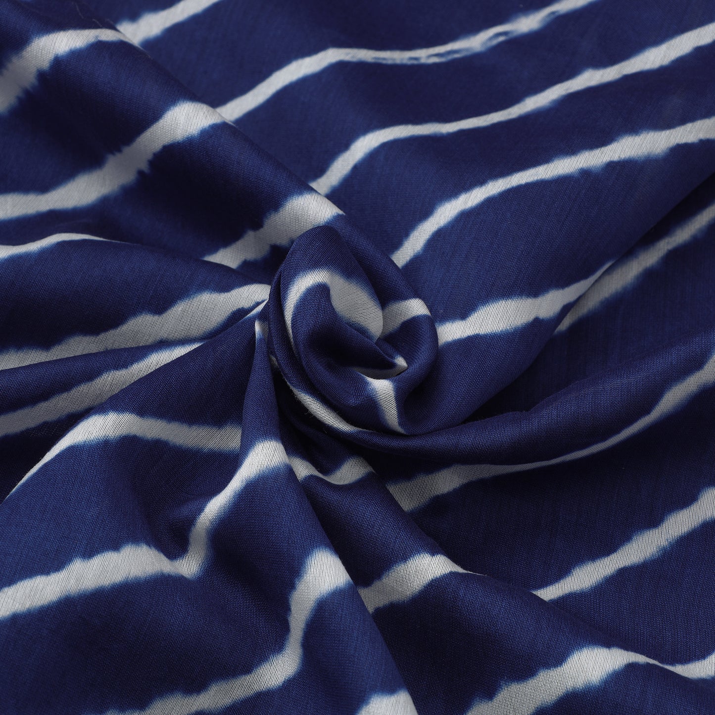 Blue - Leheriya Tie-Dye Chanderi Silk Fabric 94