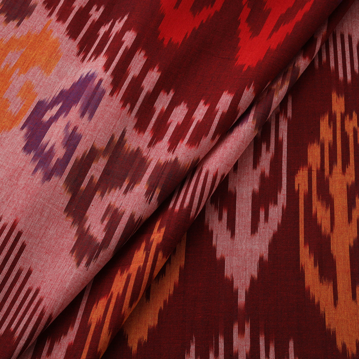 Pochampally Central Asian Ikat Pure Cotton Fabric 07