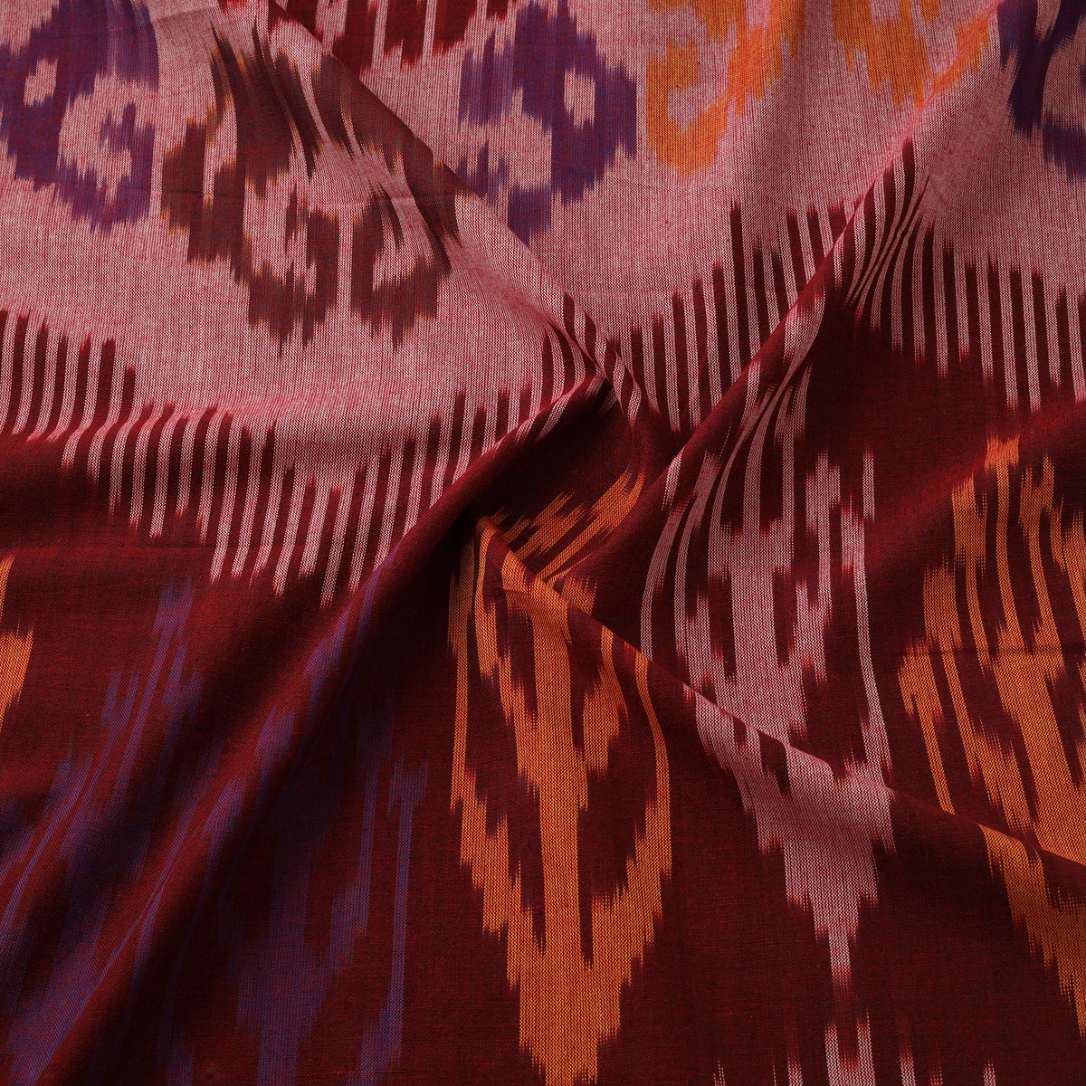 Pochampally Central Asian Ikat Pure Cotton Fabric 07