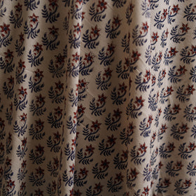 Bagru Hand Block Print Natural Dyed Pure Mul Cotton Fabric 01