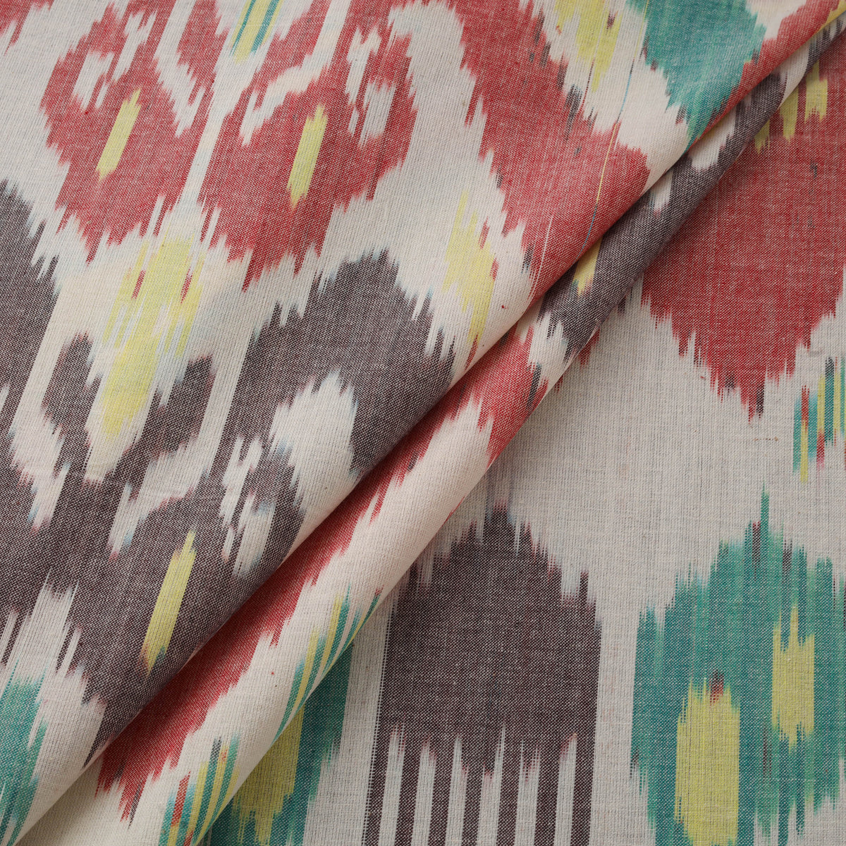 Pochampally Central Asian Ikat Pure Cotton Fabric 09