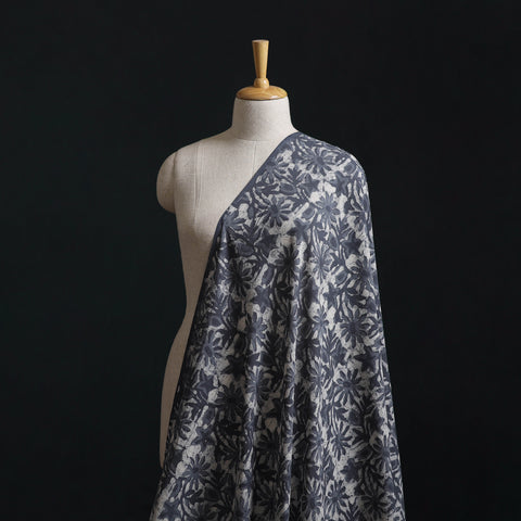 Batik Dabu Hand Block Print Natural Dyed Pure Mul Cotton Fabric 07