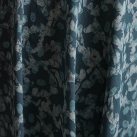 Green - Batik Dabu Hand Block Print Natural Dyed Pure Mul Cotton Fabric 08