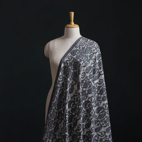 Batik Dabu Hand Block Print Natural Dyed Pure Mul Cotton Fabric 09