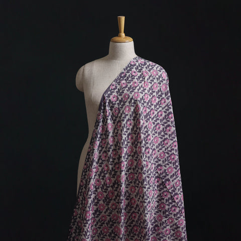 Batik Dabu Hand Block Print Natural Dyed Pure Mul Cotton Fabric 10