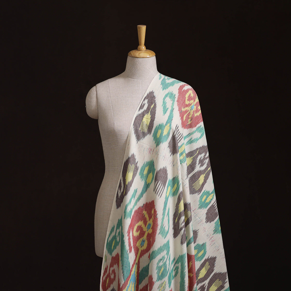 Pochampally Central Asian Ikat Pure Cotton Fabric 09