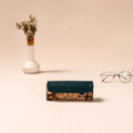 Embossed Leather Flap Kalamkari Spectacle Case by Asalkaar 50