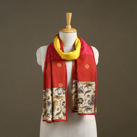 Multicolor Plain Cotton Patchwork Stole