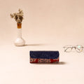Embossed Leather Flap Kalamkari Spectacle Case by Asalkaar 51