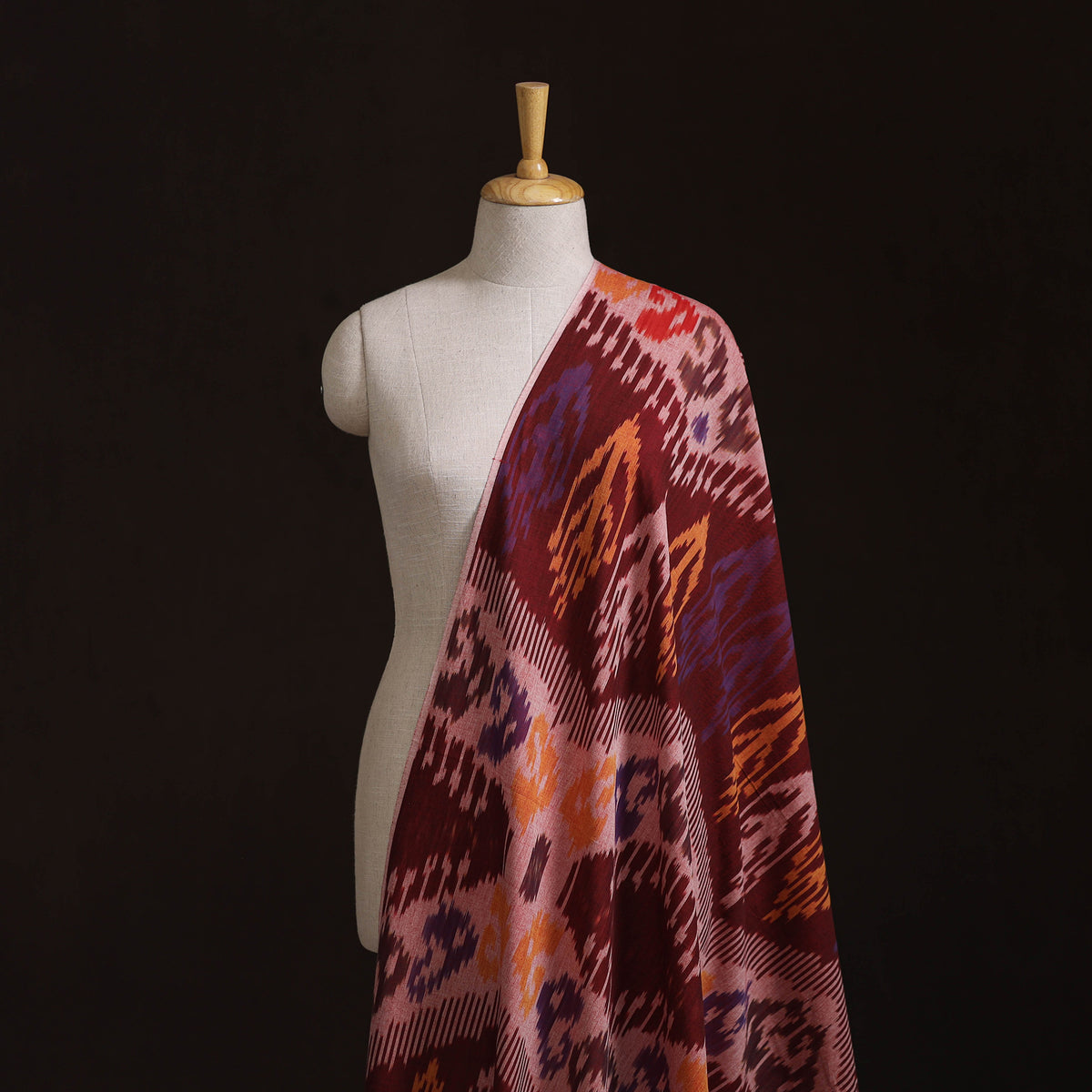 Pochampally Central Asian Ikat Pure Cotton Fabric 07