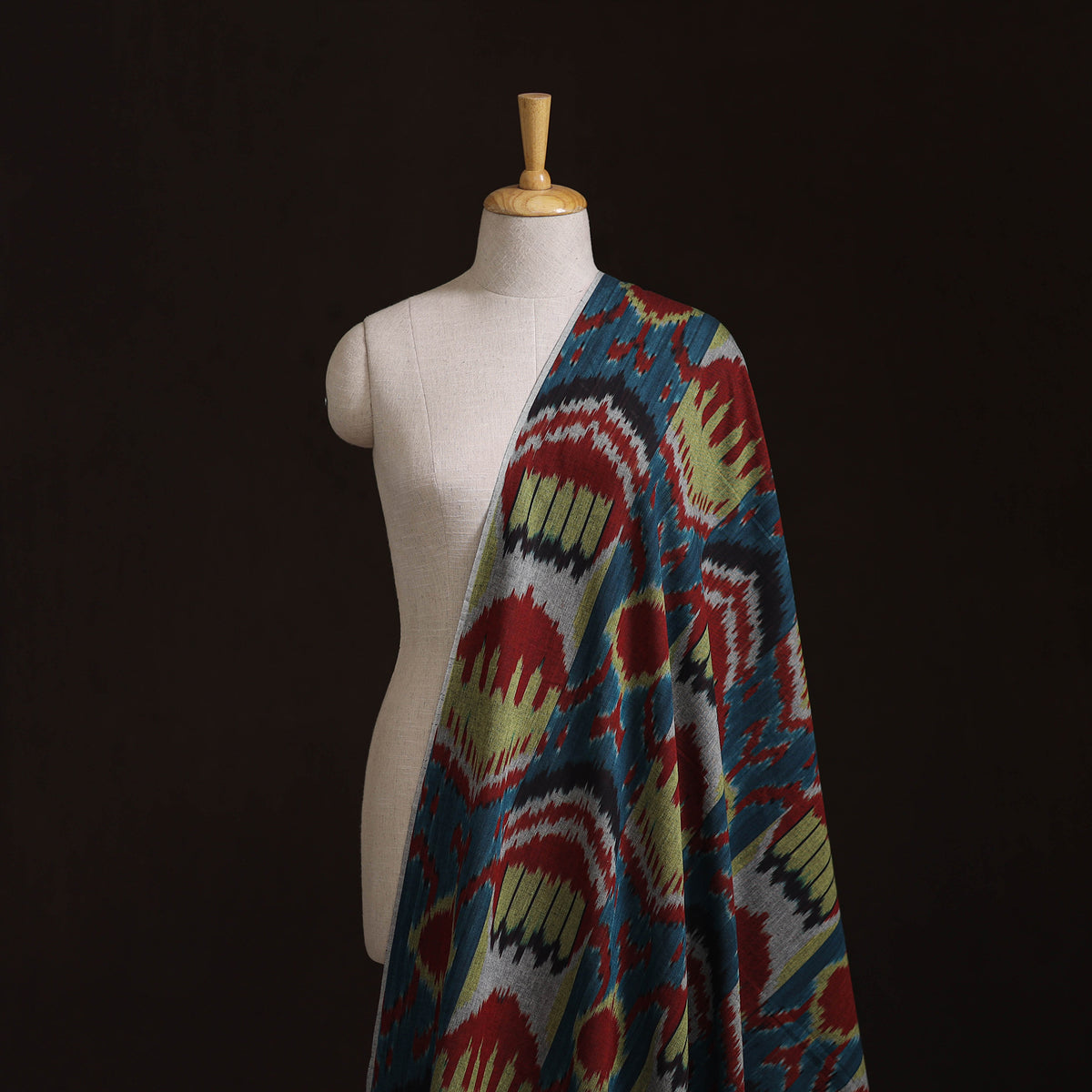 Pochampally Central Asian Ikat Pure Cotton Fabric 06