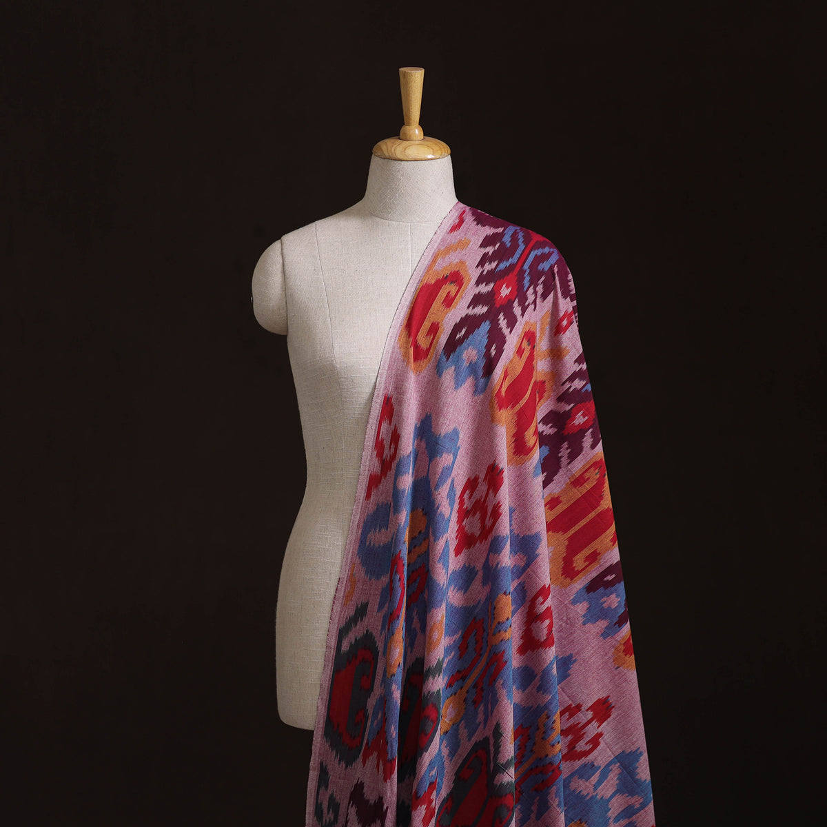Pochampally Central Asian Ikat Pure Cotton Fabric 04