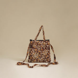 Brown - Handcrafted Quilted Sling Bag 63