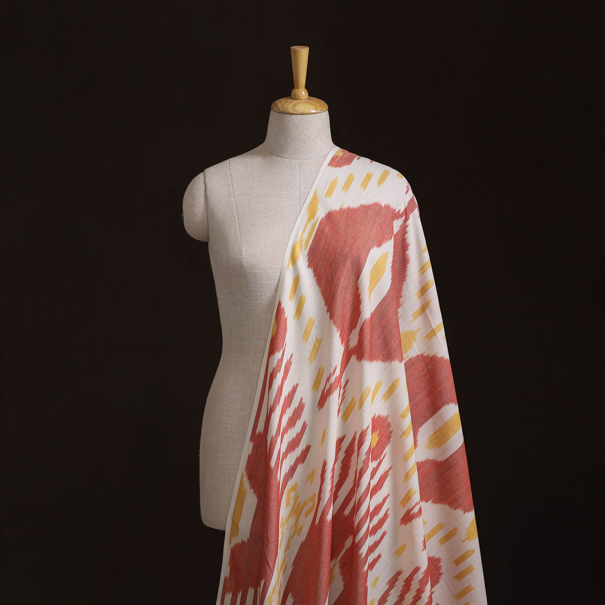 Pochampally Central Asian Ikat Pure Cotton Fabric 01