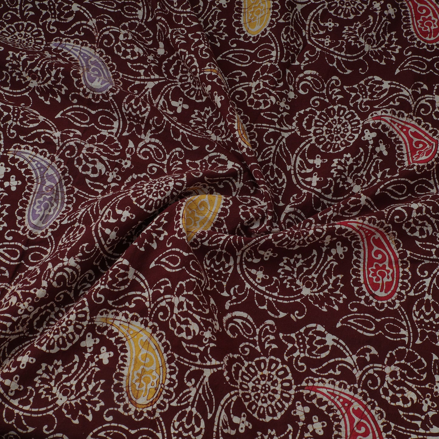 Brown - Exclusive Indonesian Style Batik Printed Cotton Fabric 39