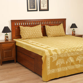 Pipad Hand Block Print Double Bedsheet with 2 Pillow Cover Set (108 x 90 in) 30