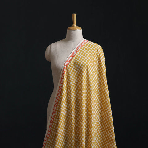 Bagh Hand Block Print Pure Mul Cotton Natural Dyed Fabric 05