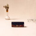 Embossed Leather Flap Kalamkari Spectacle Case by Asalkaar 57