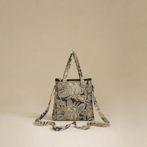 Beige - Handcrafted Quilted Sling Bag 68