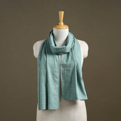 Green Plain Cotton Stole