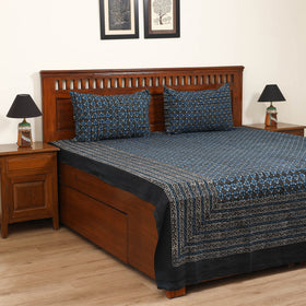 Pipad Hand Block Print Double Bedsheet with 2 Pillow Cover Set (108 x 90 in) 32