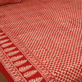 Pipad Hand Block Print Double Bedsheet with 2 Pillow Cover Set (108 x 90 in) 33
