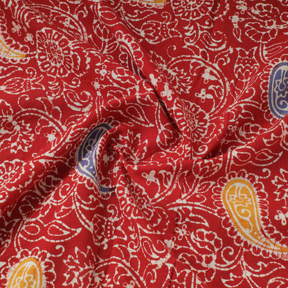 Red - Exclusive Indonesian Style Batik Printed Cotton Fabric 30