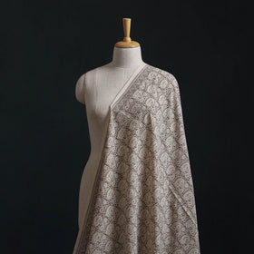 Beige - Bagh Hand Block Print Natural Dyed Cotton Fabric 04