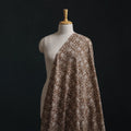 Brown - Bagh Hand Block Print Natural Dyed Cotton Fabric 05